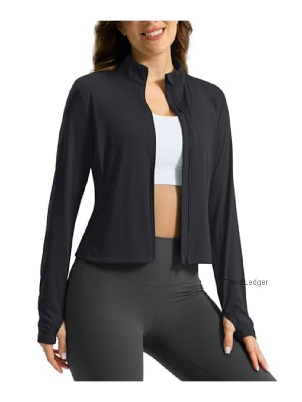 Women's UPF 50+ Sun Protection Athletic Jacket Lightweight Zip